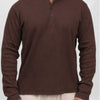 Henley Full Sleeve T-Shirt - Brown
