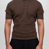 Henley T-Shirt - Brown