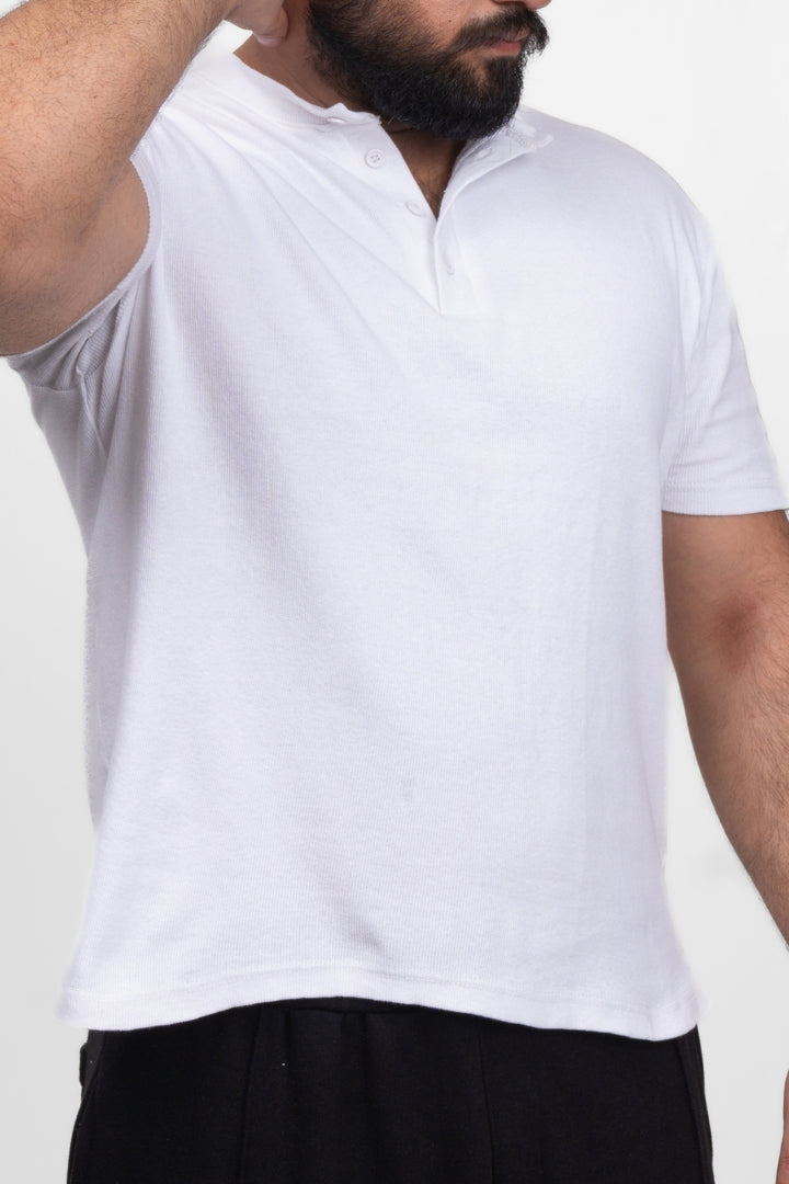 Henley T-Shirt - White