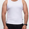 RIBBED TANK - WHITE