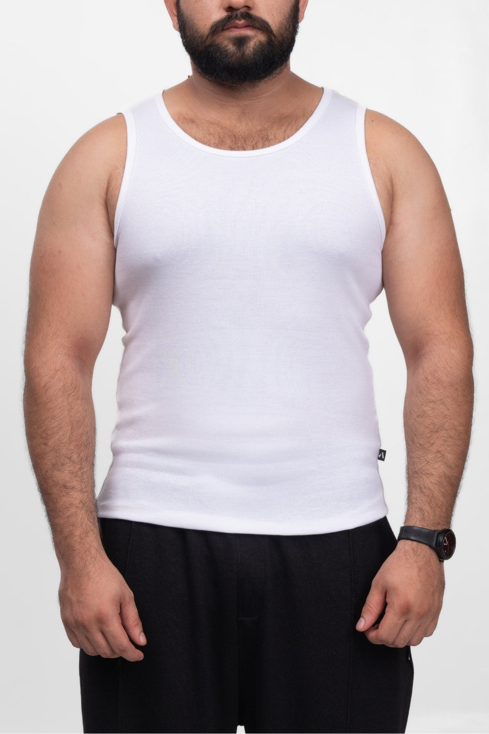 RIBBED TANK - WHITE