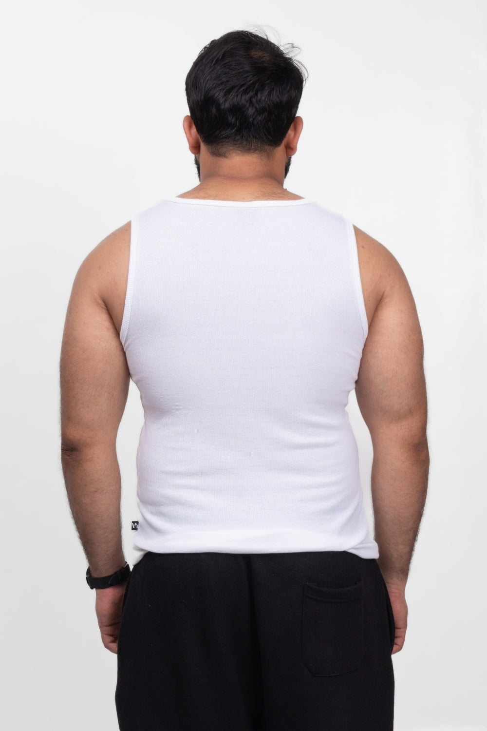 RIBBED TANK - WHITE