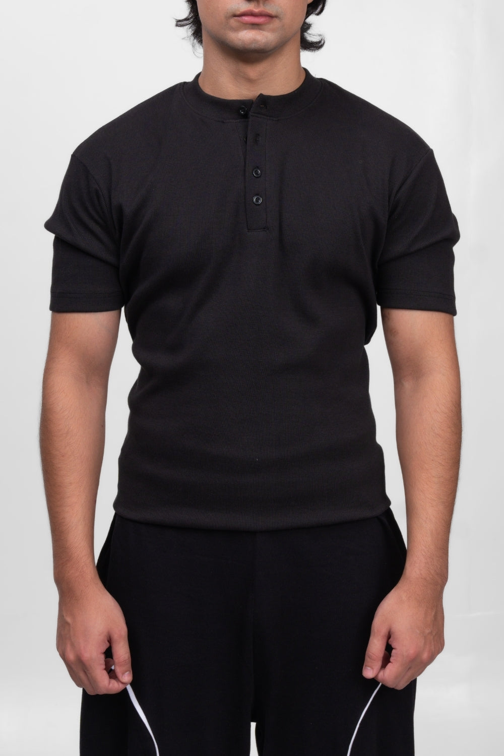 Henley T-Shirt - Black