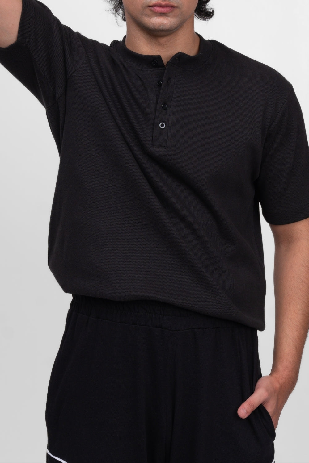 Henley T-Shirt - Black