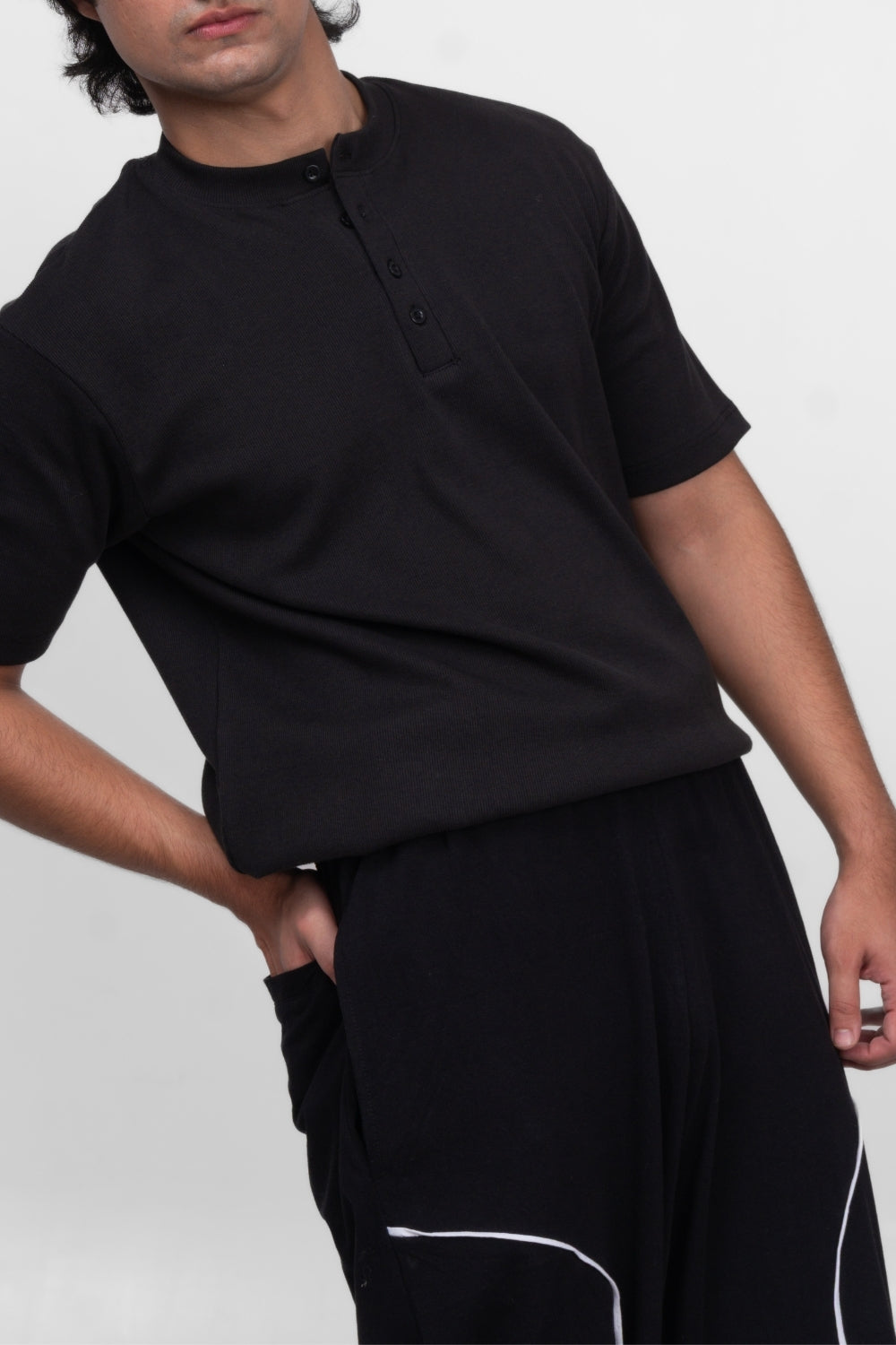 Henley T-Shirt - Black