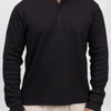 Henley Full Sleeve T-Shirt - Black