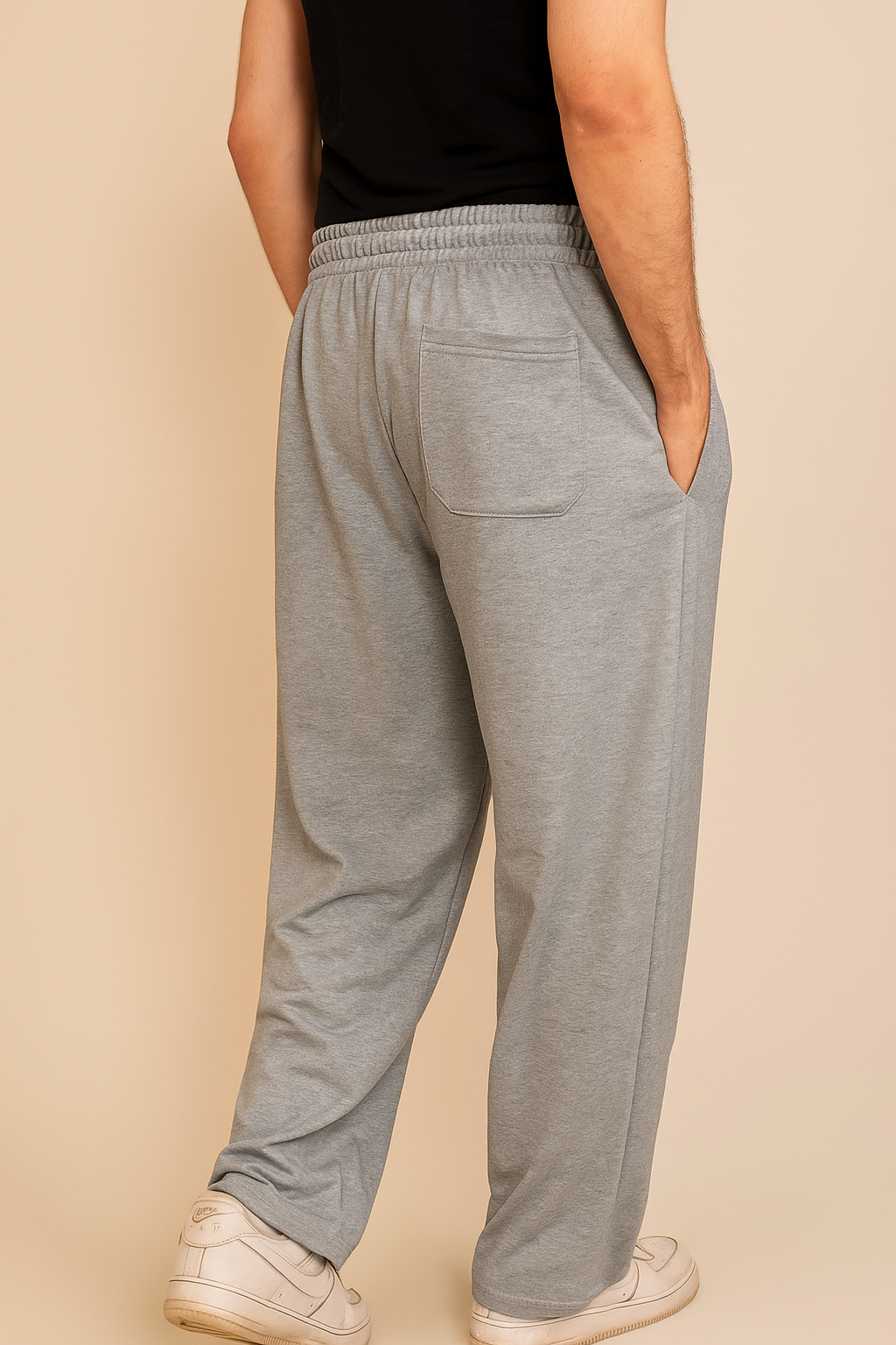 Pure Terry Cotton Premium Trouser ( Silver )