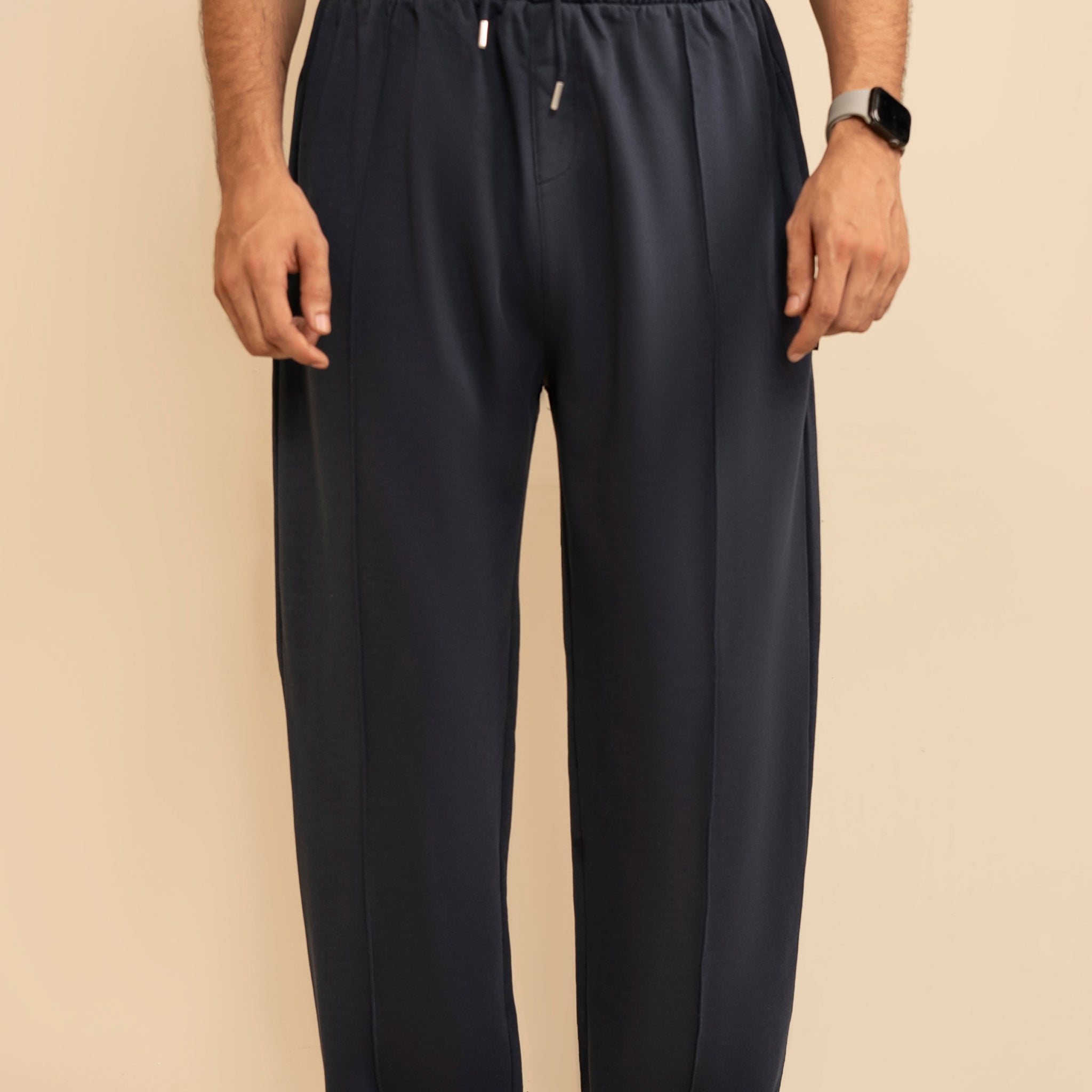 Pure Terry Cotton Premium Trouser ( Navy Blue )