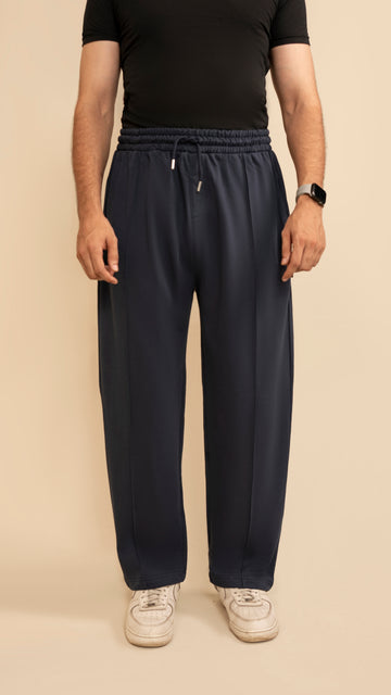 Pure Terry Cotton Premium Trouser ( Navy Blue )