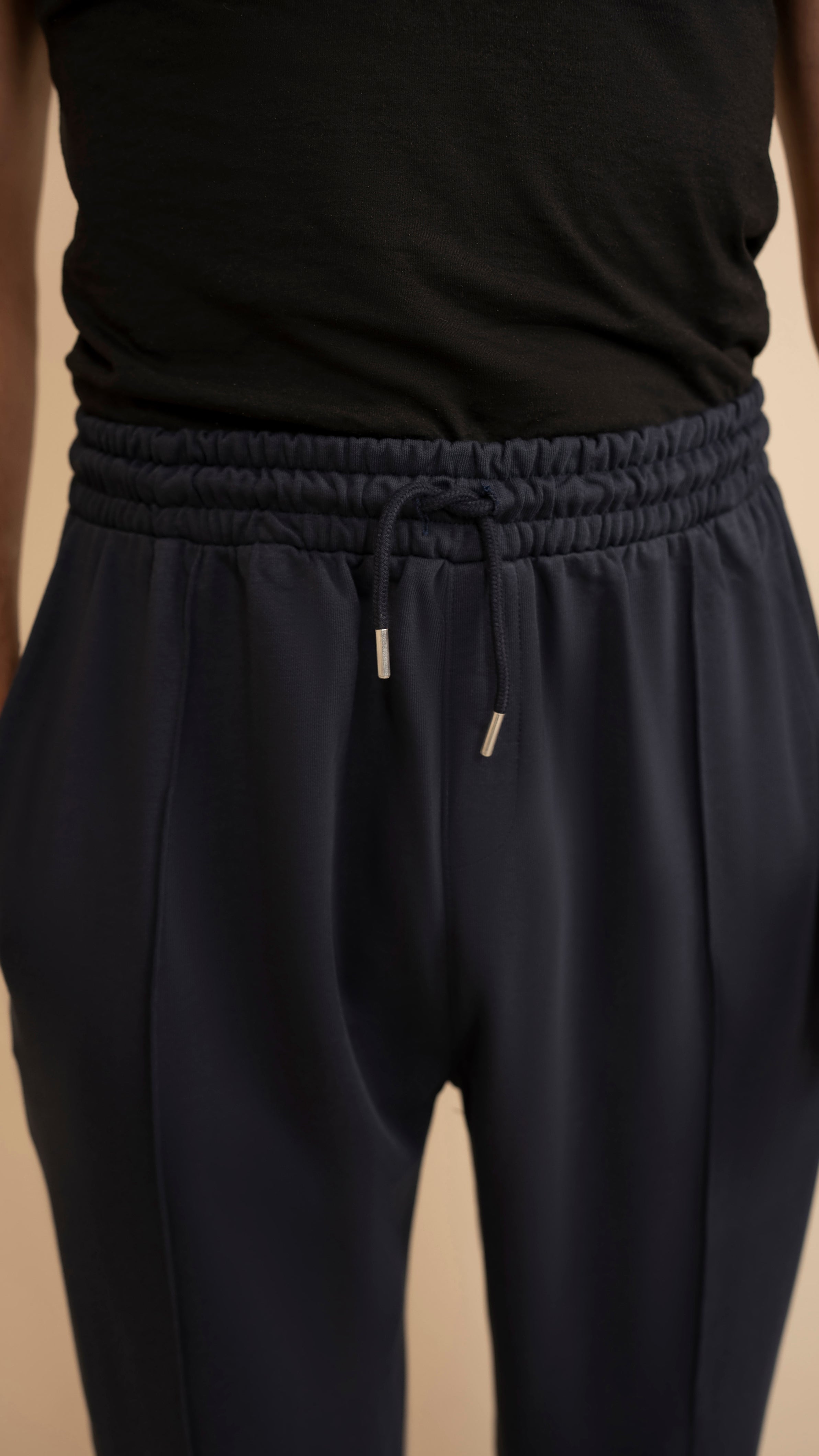 Pure Terry Cotton Premium Trouser ( Navy Blue )