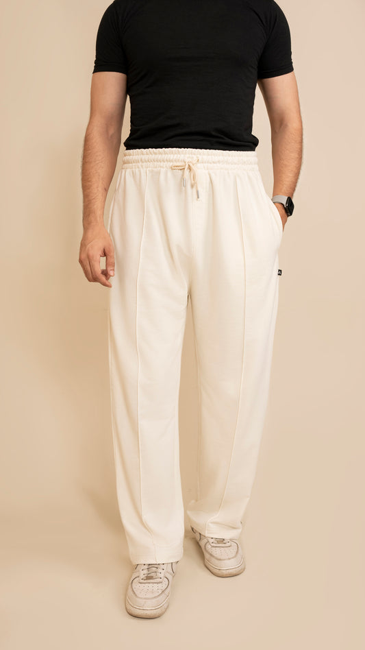 Pure Terry Cotton Premium Trouser ( Light Beige )