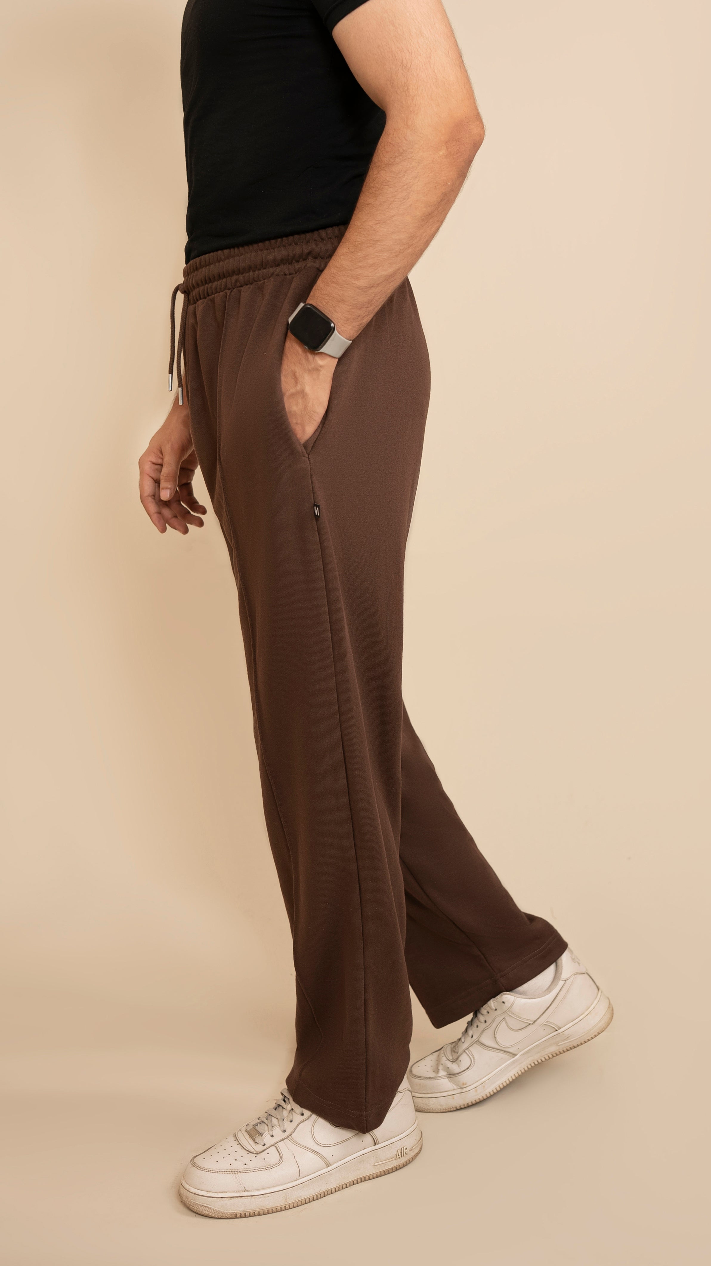 Pure Terry Cotton Premium Trouser ( Mocha Brown )