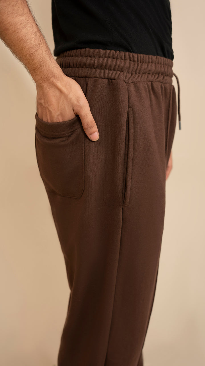 Pure Terry Cotton Premium Trouser ( Mocha Brown )
