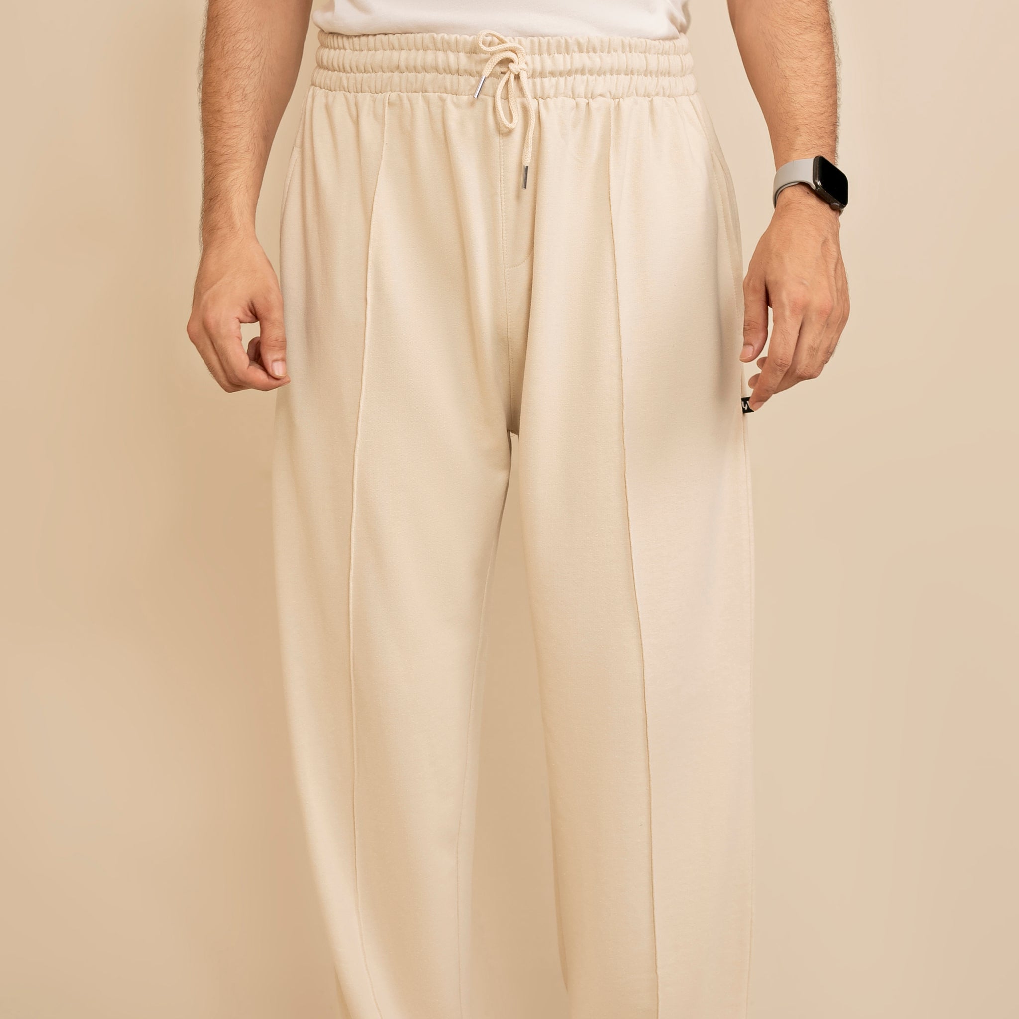 Pure Terry Cotton Premium Trouser ( dark Beige )