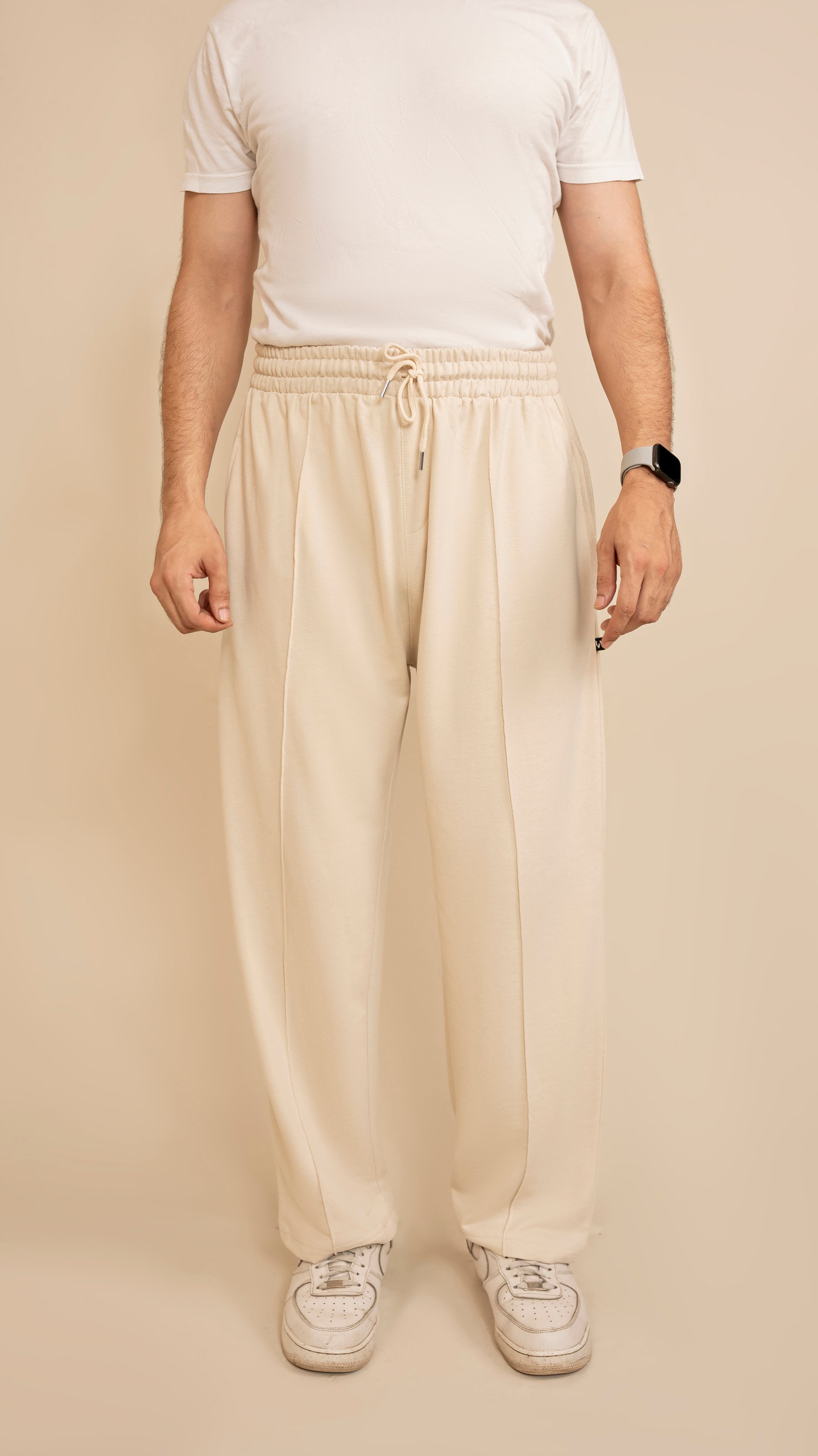 Pure Terry Cotton Premium Trouser ( dark Beige )