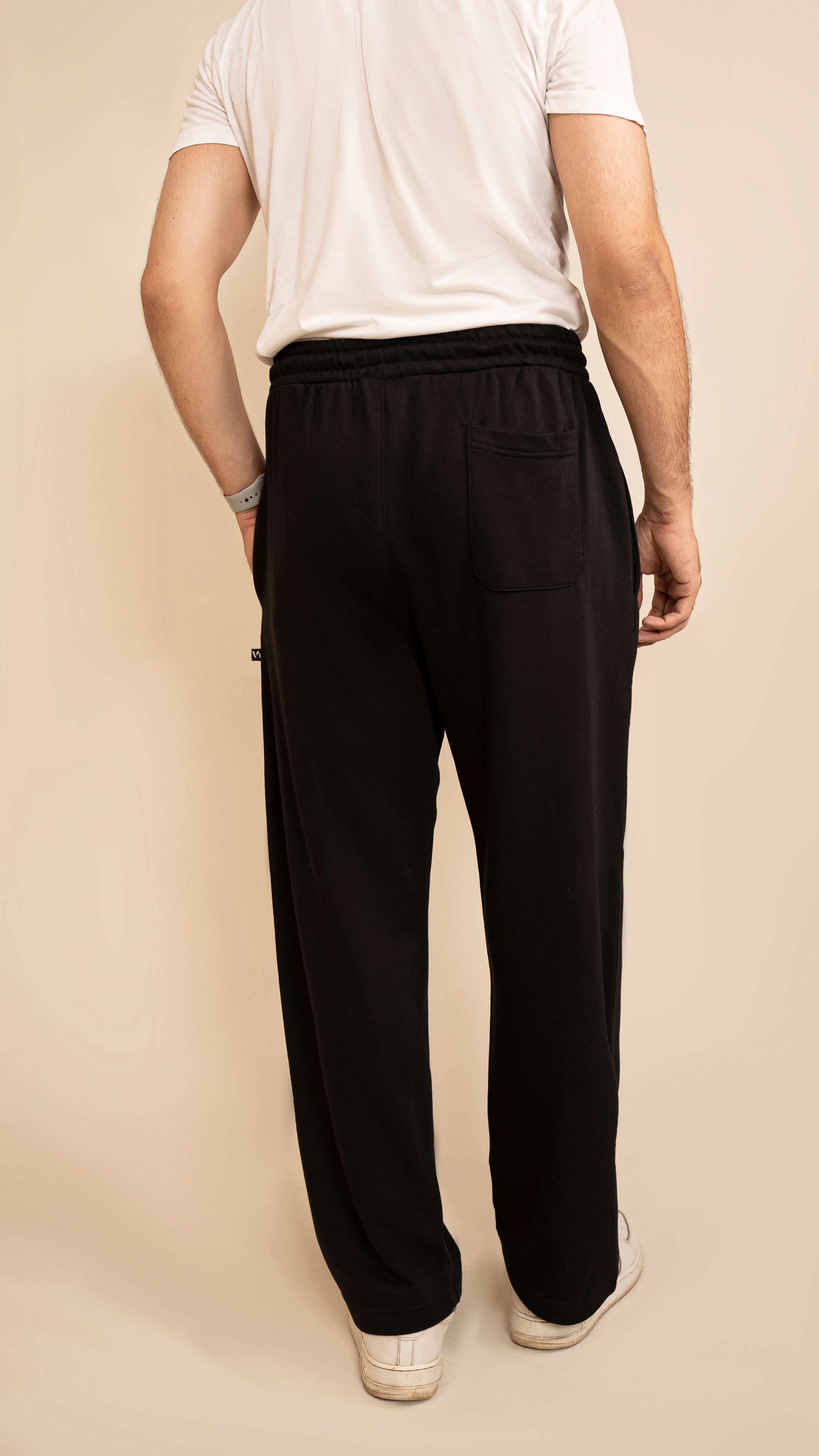 Pure Terry Cotton Premium Trouser ( Black )