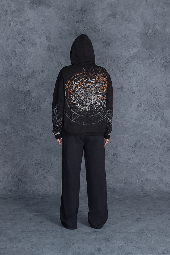 Mein Muka Black Hoodie Male