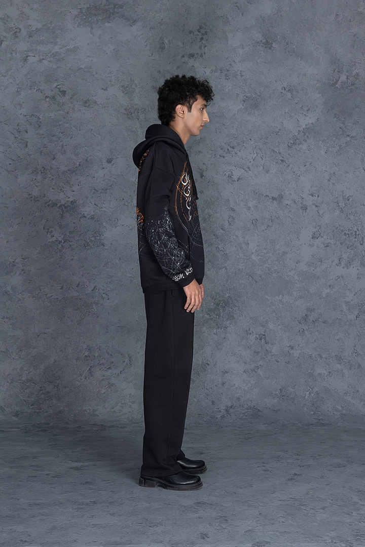 Mein Muka Black Hoodie Male