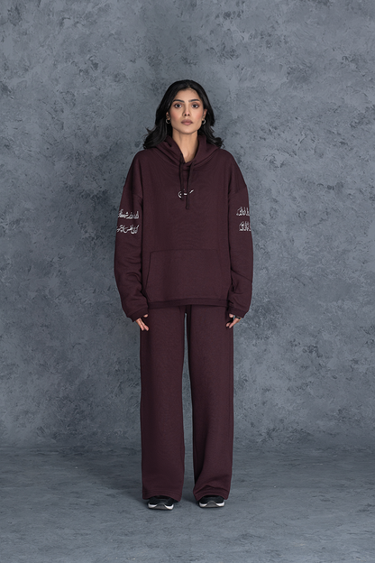 SHAYTAN MAROON Co-ORD Set Female