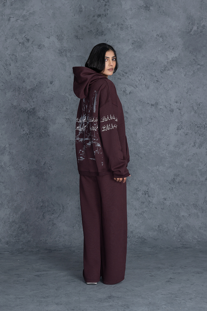 SHAYTAN MAROON Co-ORD Set Female