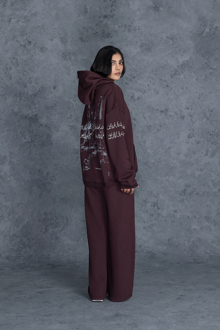 SHAYTAN MAROON Co-ORD Set Female