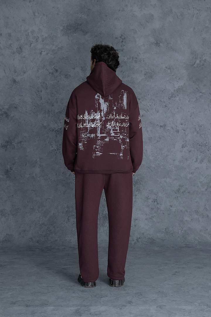 SHAYTAN MAROON Co-ORD Set Male