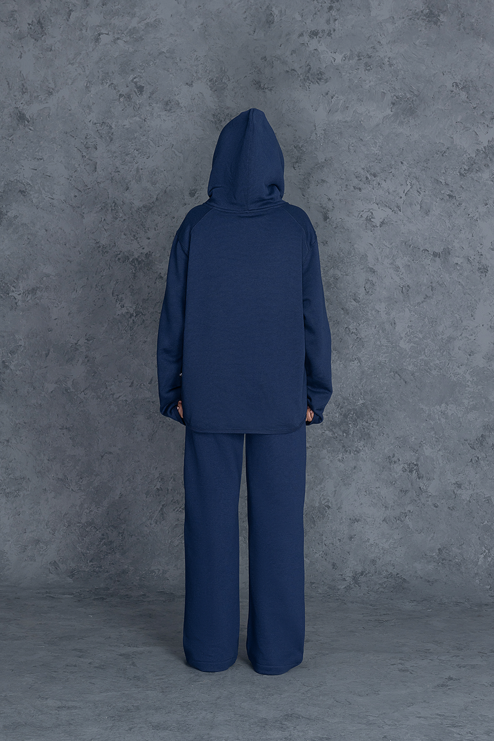 Navy Plain Female Trouser