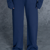 Navy Plain Female Trouser