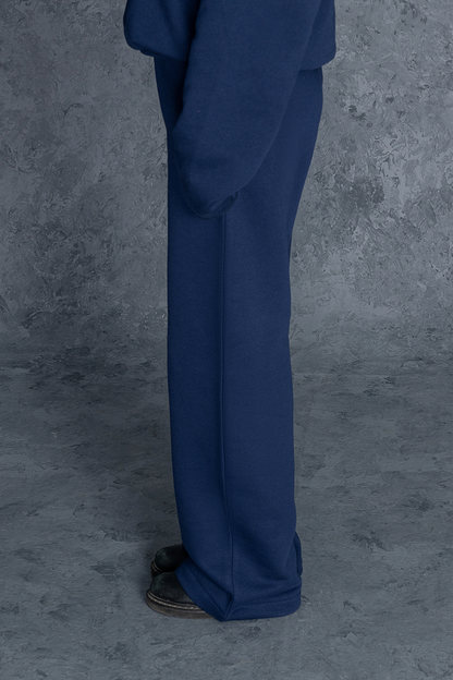 Navy Plain Female Trouser