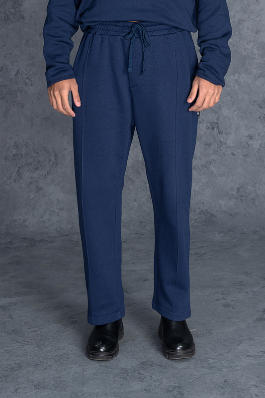 Navy Plain Male Trouser