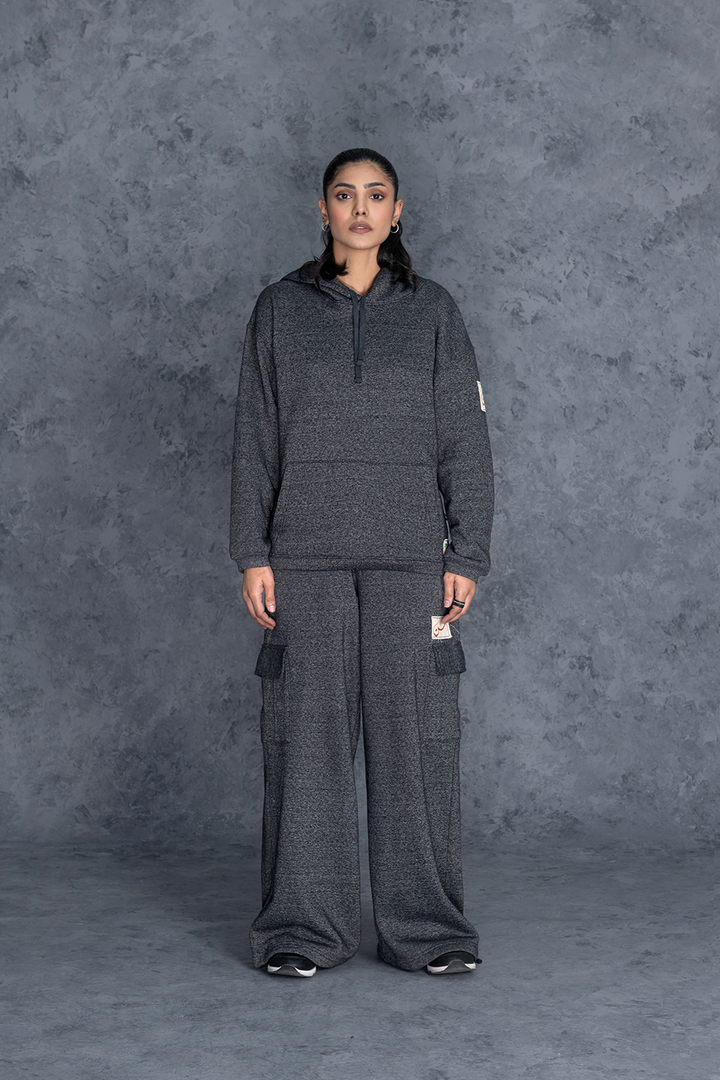 Plain Charcoal Grey CO-ORD Set FEMALE