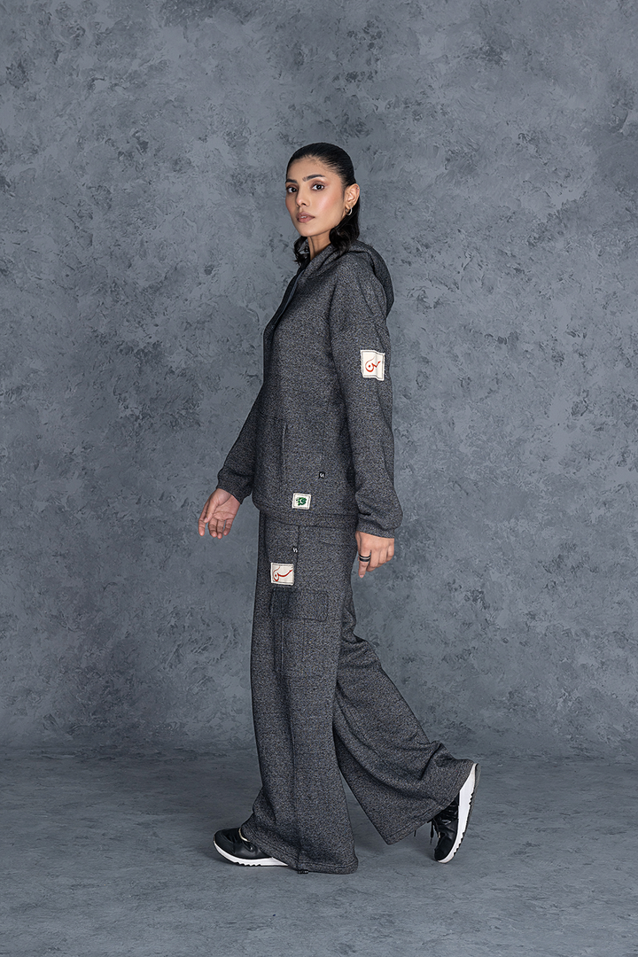 Plain Charcoal Grey CO-ORD Set FEMALE