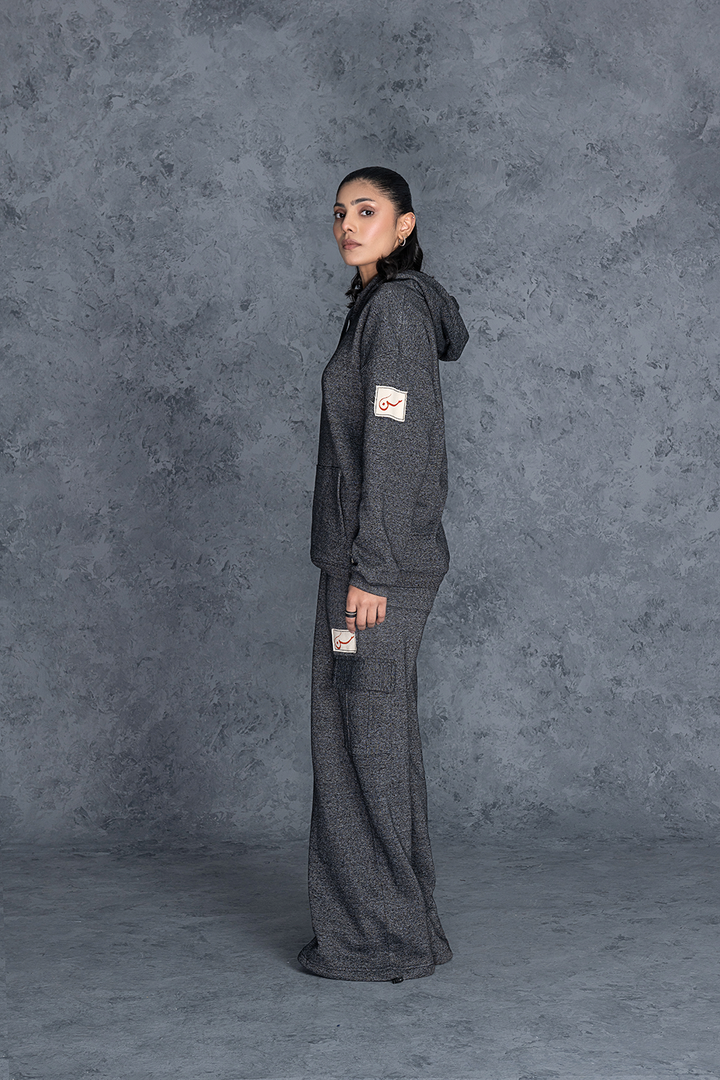 Plain Charcoal Grey CO-ORD Set FEMALE