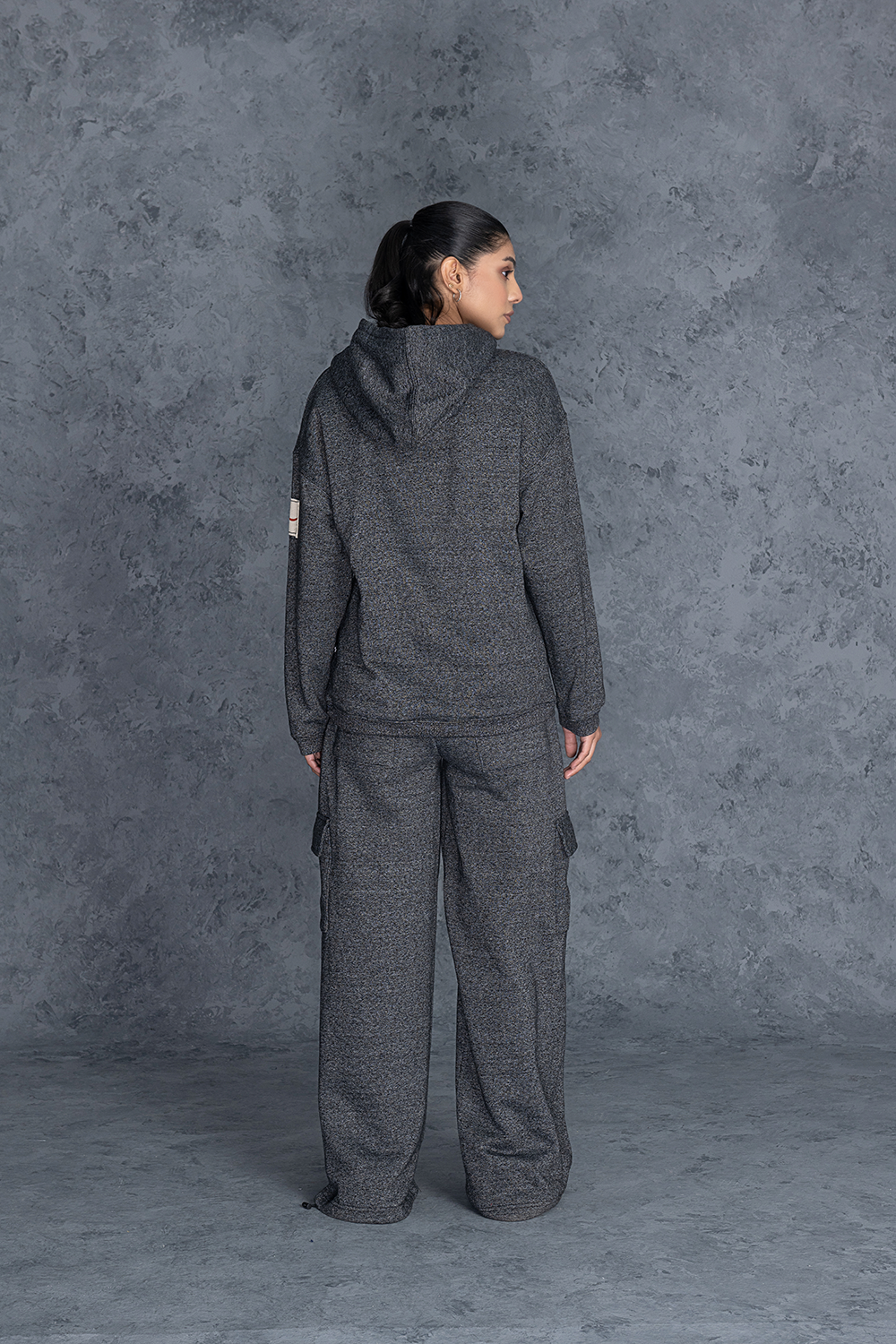 Plain Charcoal Grey Female Trouser