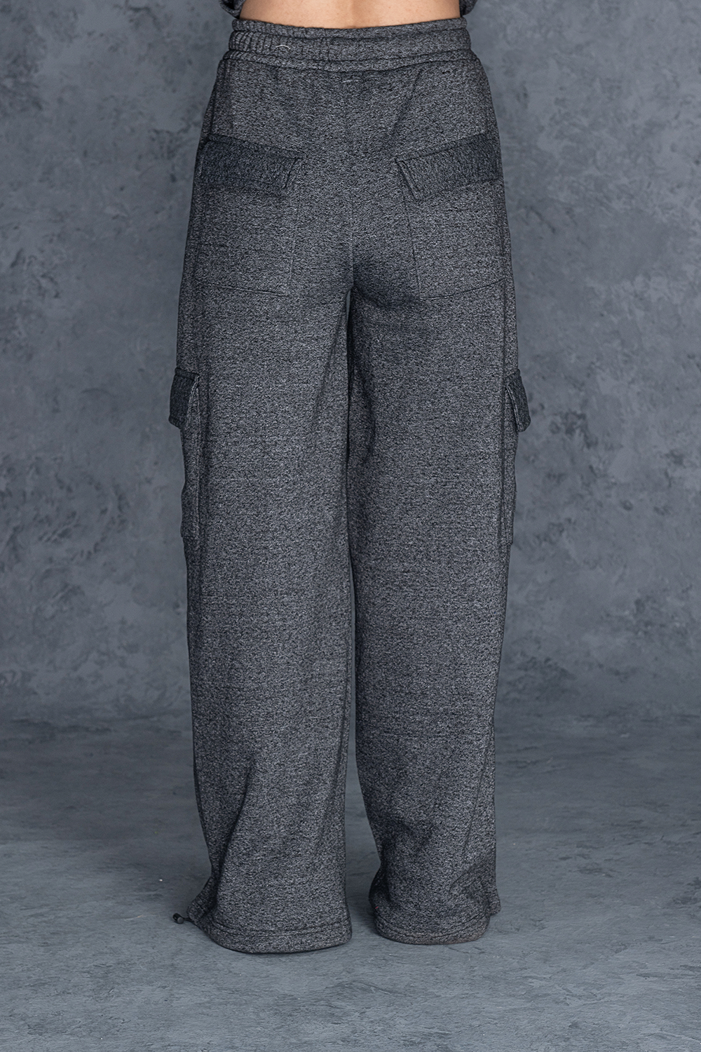 Plain Charcoal Grey Female Trouser