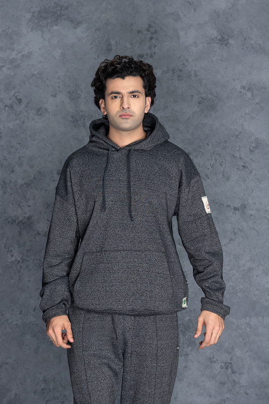 Unisex Plain Charcoal Grey Hoodie