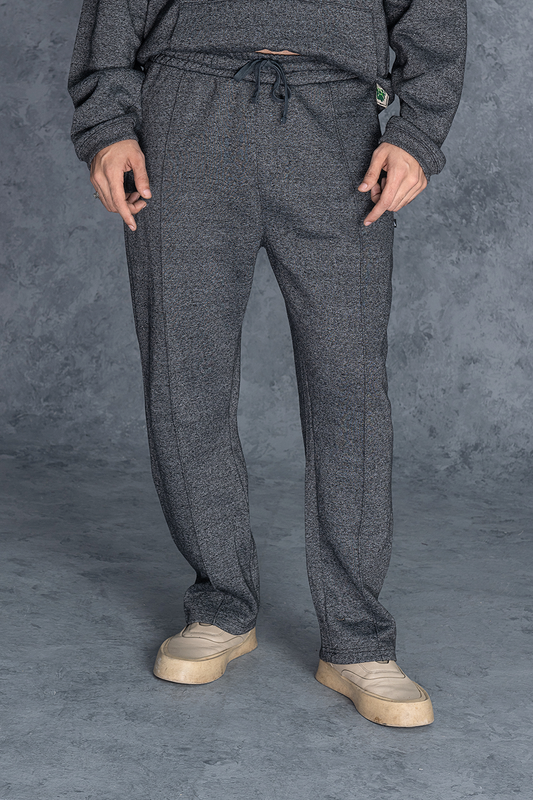 Plain Charcoal Grey Male Trouser