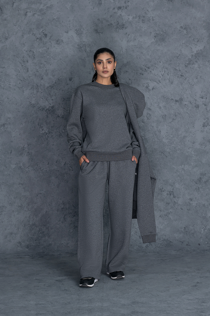 Charcoal Grey Core Hoodie Female