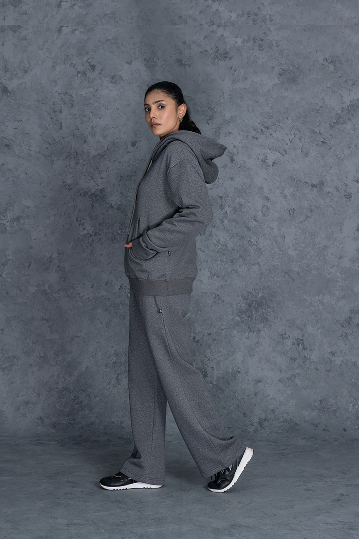 Charcoal Grey Core Hoodie Female