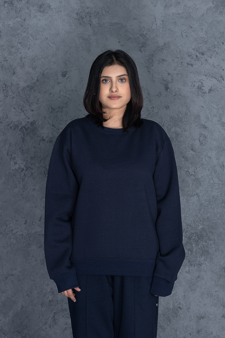 Navy Blue Everyday Sweatshirt Female