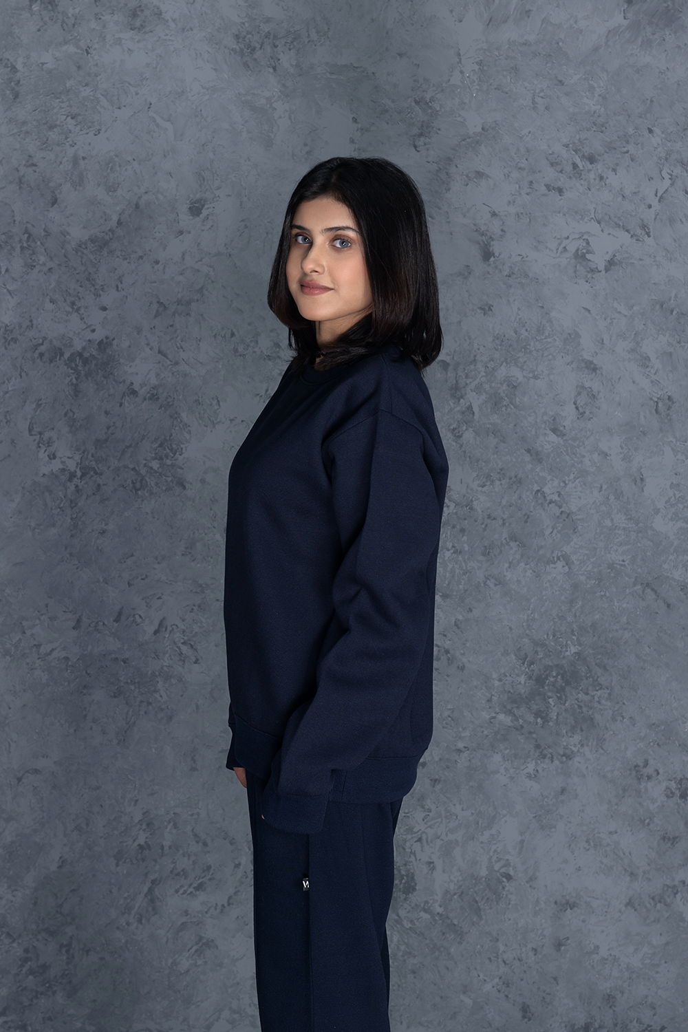 Navy Blue Everyday Sweatshirt Female