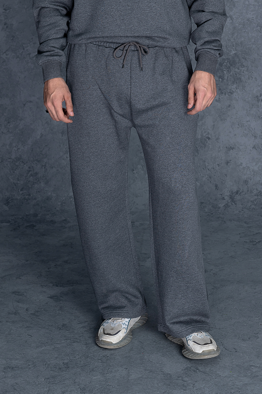 Unisex Charcoal Grey Basics Fleece Trouser
