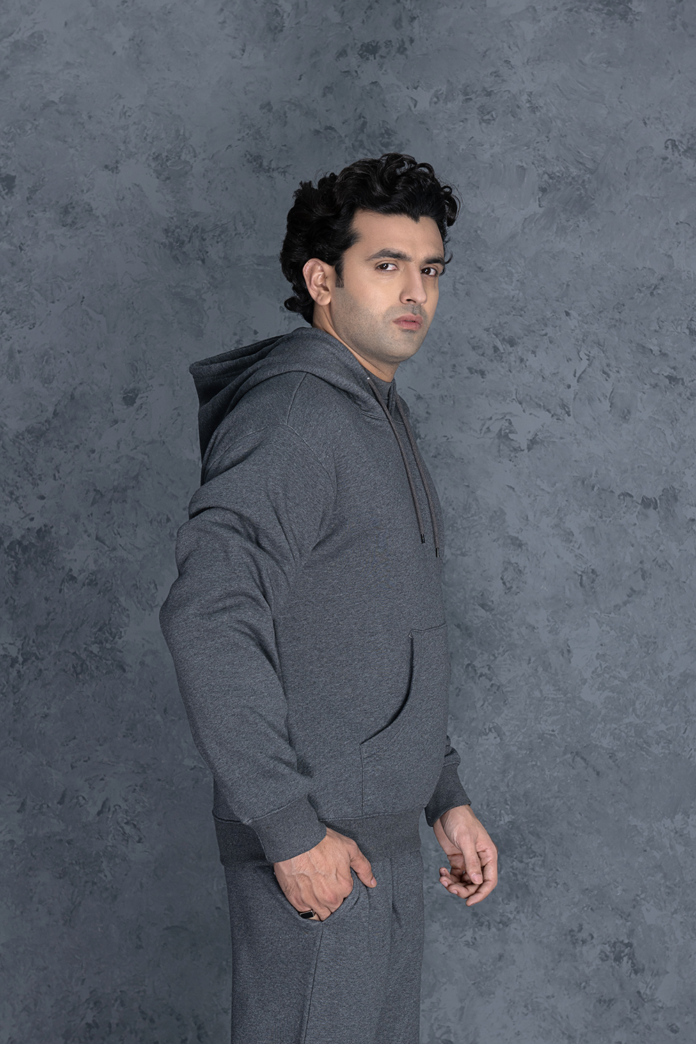Charcoal Grey Co Ord Set Male