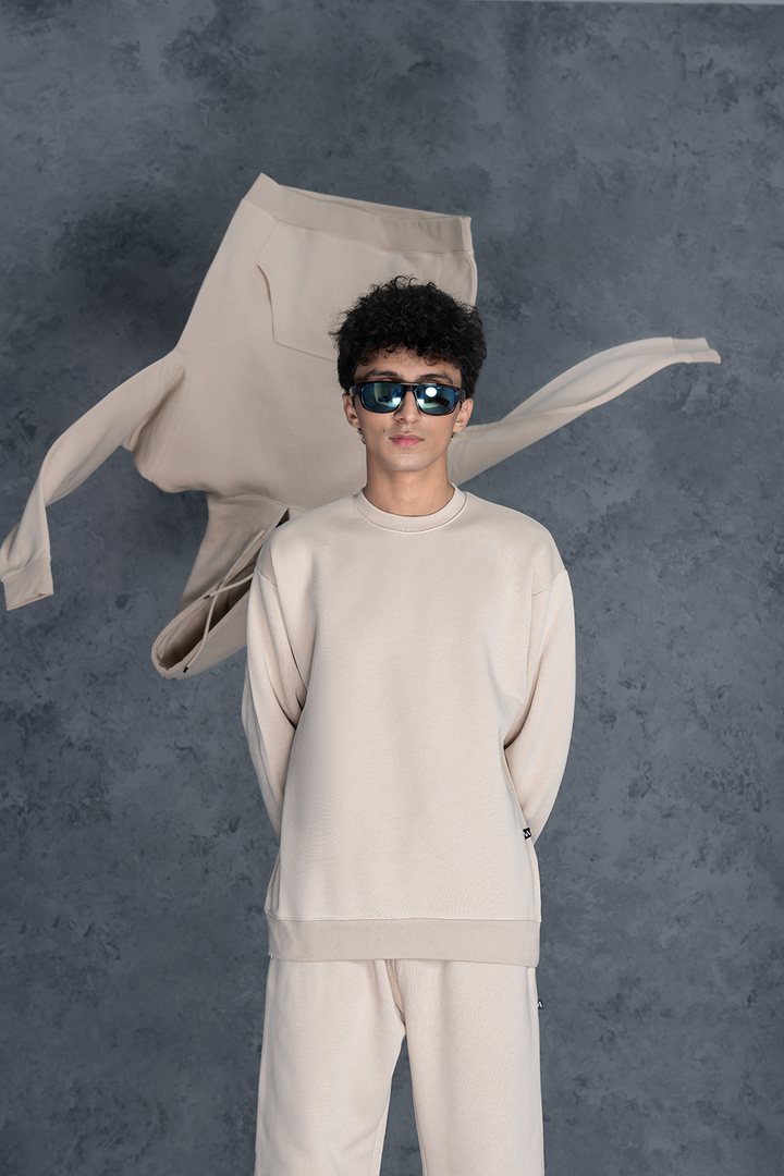 Cream Co Ord Set Male