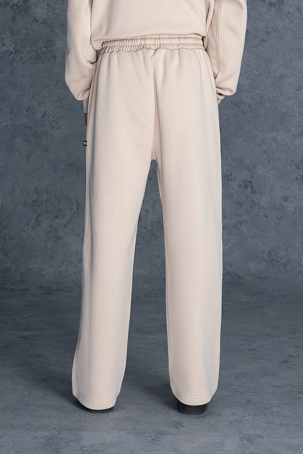 Unisex Cream Basics Fleece Trouser
